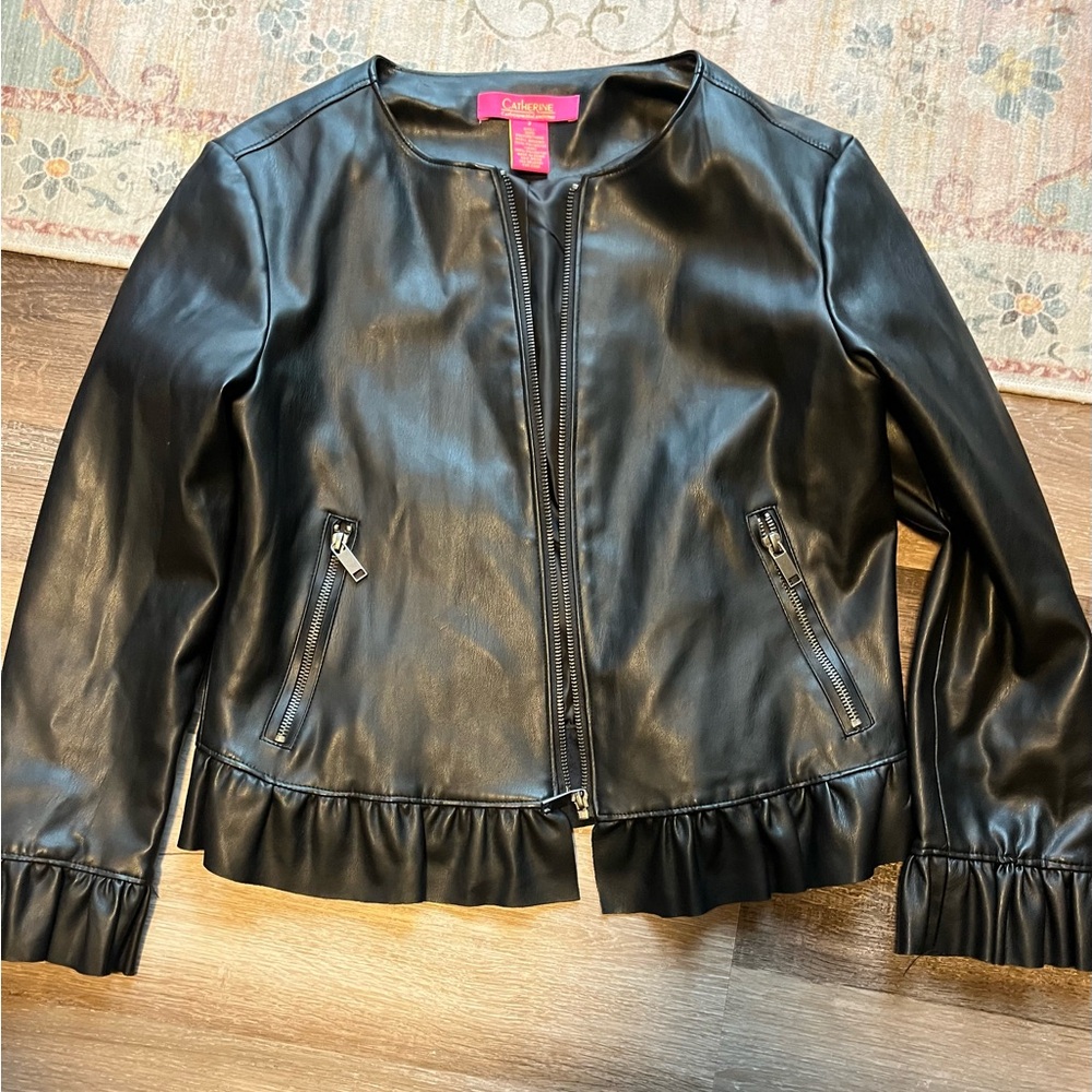 Catherine Malandrino Black Faux Leather Jacket